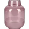 Vase Blush Bordeaux Glas 21 cm x Ø 15 cm Burgunderrot* Vasen