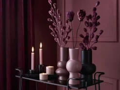 Vase Midnight Mystery 25,1 cm x Ø 11,3 cm Rosa* Kunstpflanzen|Vasen