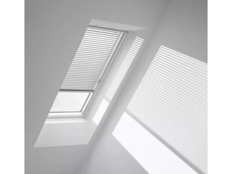 Velux Jalousie Manuell PAL Y45 7057S 75 cm x 124 cm Silber Gebürstet* Jalousien