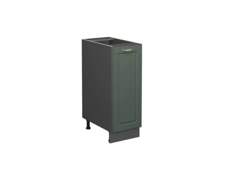 Vicco Apothekerschrank Fame-Line Grün-Gold Landhaus/Anthrazit 30 cm ohne Arbeitsplatte