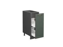 Vicco Apothekerschrank Fame-Line Grün-Gold Landhaus/Anthrazit 30 cm ohne Arbeitsplatte