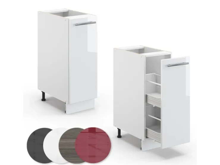 Vicco Apothekerschrank Fame-Line Hochglanz/ 30 cm ohne Arbeitsplatte