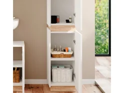 Vicco Badschrank Gloria /Sonoma 33 x 198 cm mit 2 Türen