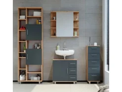 Vicco Badschrank Ilias /Anthrazit 30 x 95 cm