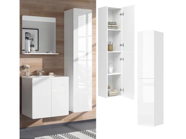 Vicco Badschrank Izan Hochglanz 37 x 172 cm