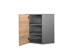 Vicco Eckhängeschrank Fame-Line Küchen-Eckschrank Goldkraft /Anthrazit 57 cm* Eckregale
