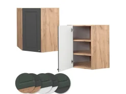 Vicco Eckhängeschrank Fame-Line Küchen-Eckschrank -Gold/Goldkraft Eiche 57 cm