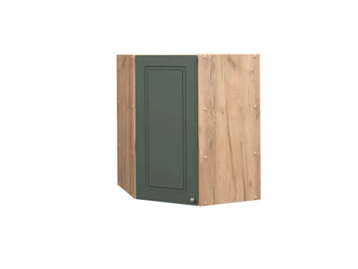 Vicco Eckhängeschrank Fame-Line Grün-Gold Landhaus/Goldkraft Eiche 57 cm* Eckregale