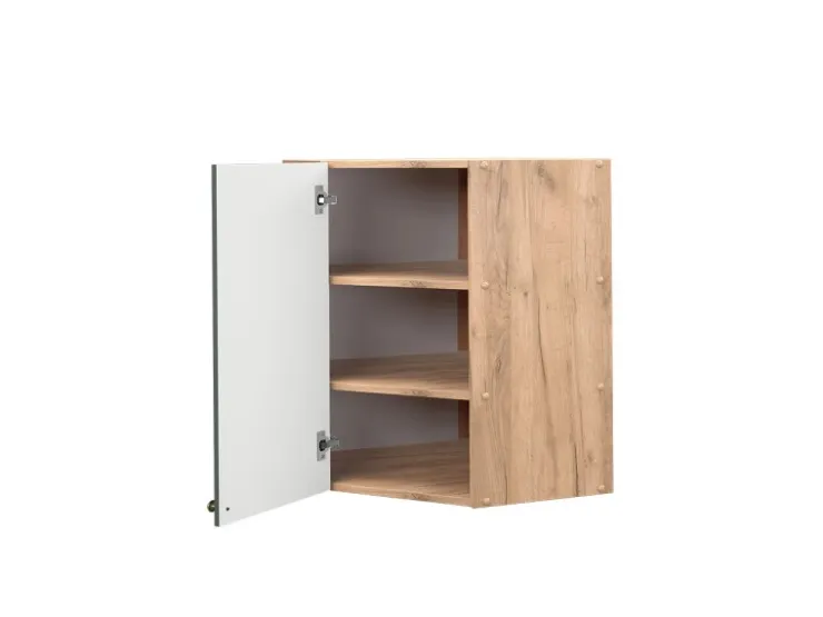 Vicco Eckhängeschrank Fame-Line Grün-Gold Landhaus/Goldkraft Eiche 57 cm* Eckregale