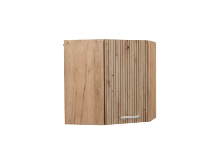 Vicco Eckhängeschrank R-Line Küchen-Eckschrank Artisan-Eiche/Goldkraft Eiche 57 cm* Eckregale