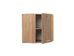 Vicco Eckhängeschrank R-Line Küchen-Eckschrank Artisan-Eiche/Goldkraft Eiche 57 cm* Eckregale