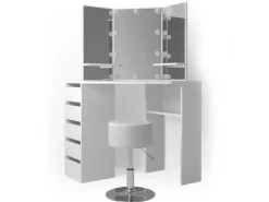 Vicco Eckschminktisch Arielle 110 cm mit Hocker* Hocker