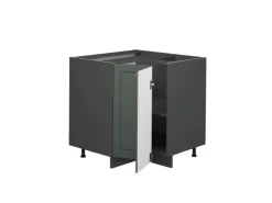 Vicco Eckunterschrank Fame-Line Grün-Gold Landhaus/Anthrazit 81 cm ohne Arbeitsplatte