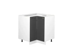 Vicco Eckunterschrank Fame-Line -Gold/Weiß 81 cm ohne Arbeitsplatte