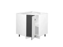 Vicco Eckunterschrank Fame-Line -Gold/Weiß 81 cm ohne Arbeitsplatte