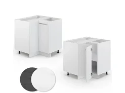 Vicco Eckunterschrank Fame-Line Hochglanz/ 81 cm ohne Arbeitsplatte* Eckregale