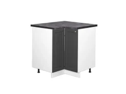 Vicco Eckunterschrank Fame-Line -Gold/Weiß 81 cm AP