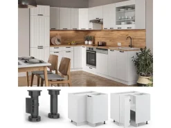 Vicco Eckunterschrank Fame-Line Landhaus/ 81 cm ohne Arbeitsplatte
