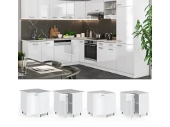 Vicco Eckunterschrank R-Line Hochglanz/ 76 cm ohne Arbeitsplatte