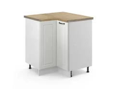 Vicco Eckunterschrank R-Line Küchen Eckschrank Landhaus/ 76 cm AP Eiche* Eckregale