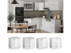 Vicco Eckunterschrank R-Line Hochglanz/ 86 cm ohne Arbeitsplatte