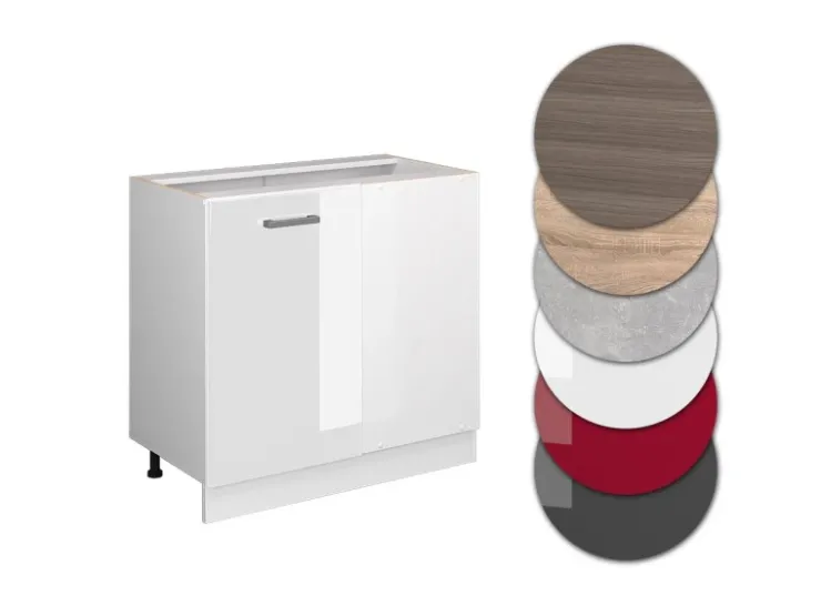 Vicco Eckunterschrank R-Line Hochglanz/ 86 cm ohne Arbeitsplatte