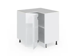 Vicco Eckunterschrank R-Line Küchen Eckschrank Hochglanz/ 76 cm AP Eiche* Eckregale