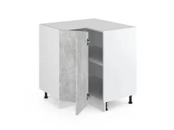 Vicco Eckunterschrank R-Line Küchen Eckschrank /Weiß 76 cm ohne Arbeitsplatte