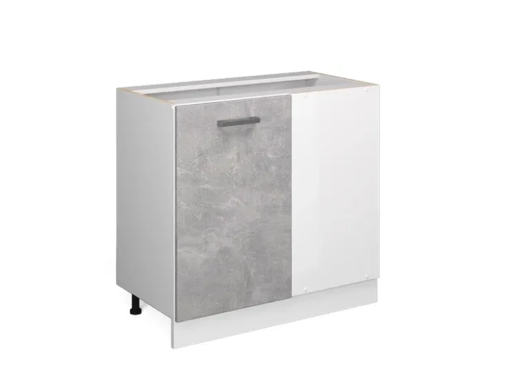 Vicco Eckunterschrank R-Line Küchen Eckschrank /Weiß 86 cm ohne Arbeitsplatte* Eckregale