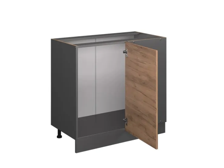 Vicco Eckunterschrank R-Line Goldkraft /Anthrazit 86 cm ohne Arbeitsplatte* Eckregale