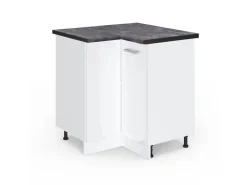 Vicco Eckunterschrank R-Line Hochglanz/ 76 cm AP Anthrazit