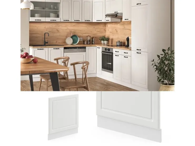 Vicco Frontblende R-Line Geschirrspüler Fronttür Landhaus/ 60 cm ohne Arbeitsplatte* Schränke