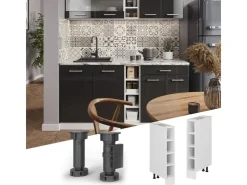 Vicco Küchenregal R-Line Offener Küchenschrank 15 cm ohne Arbeitsplatte* Regal Weiß|Schränke