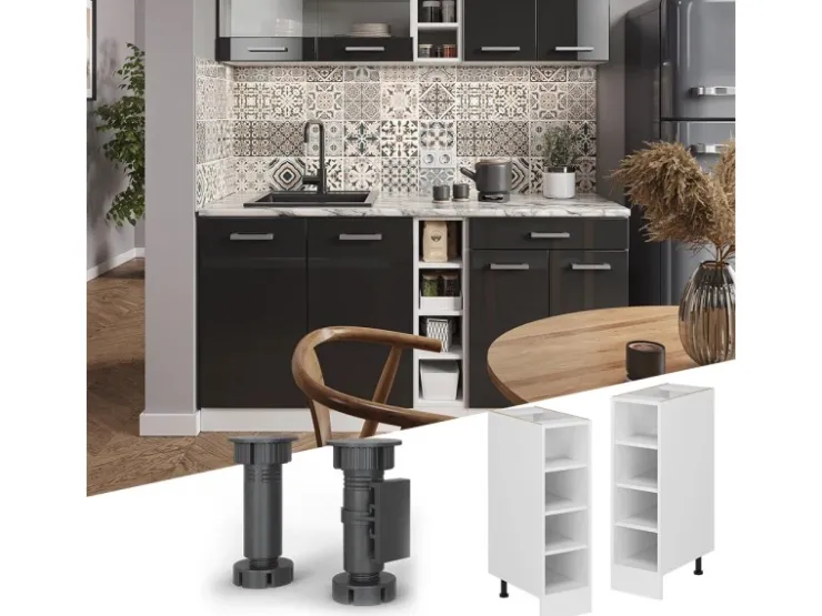 Vicco Küchenregal R-Line Offener Küchenschrank 25 cm ohne Arbeitsplatte* Schränke