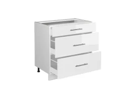 Vicco Küchenunterschrank Fame-Line Hochglanz/ 80 cm mit 3 Schubladen ohne Arbeitsplatte* Schränke