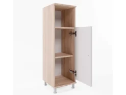 Vicco Midischrank Fynn Sonoma/Weiß 30 x 95 cm