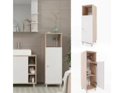 Vicco Midischrank Fynn Sonoma/Weiß 30 x 95 cm