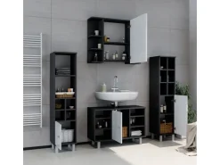 Vicco Midischrank Fynn Hochglanz/Anthrazit 30 x 131 cm Kleine Tür* Möbelserien