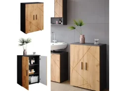 Vicco Midischrank Irma Anthrazit/Goldkraft 60 x 81 cm* Aufbewahrung