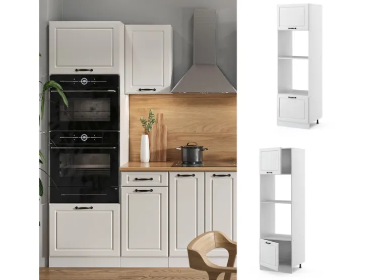 Vicco Mikrowellenschrank R-Line Küchenregal für die Mikrowelle Landhaus/ 60 cm