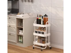 Vicco Rollregal Tron Rollbare Küchen-Minibar 46x79 cm