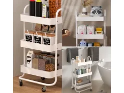 Vicco Rollregal Tron Rollbare Küchen-Minibar 46x79 cm