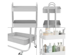 Vicco Rollregal Tron Rollbare Küchen-Minibar 46x79 cm