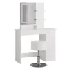 Vicco Schminktisch Julia Weiß 90 cm mit LED-Spiegel und Hocker* Hocker