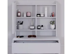 Vicco Schminktisch Laura Weiß 70 cm mit LED Beleuchtung und Hocker* Hocker