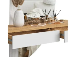 Vicco Schminktisch Melisa /Eiche 120 cm mit LED Beleuchtung
