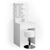 Vicco Schminktisch Ruben Weiß 60 cm mit LED Beleuchtung und Hocker* Hocker