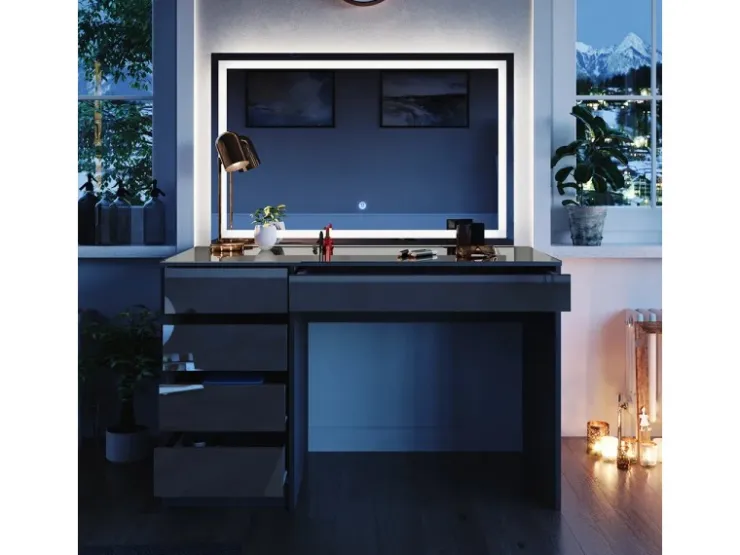 Vicco Schminktisch Sherry 120 cm mit LED-Spiegel* Tische