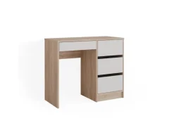 Vicco Schminktisch Sherry Sonoma/Weiß 90 cm mit 4 Schubladen