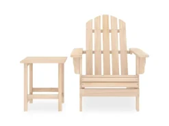 vidaXL Adirondack-Gartenstuhl mit Tisch Massivholz Tanne 315922